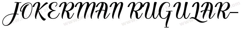 JOKERMAN RUGULAR字体转换